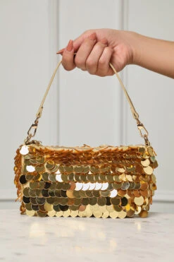 All That Glitters Sequin Purse (Gold)
