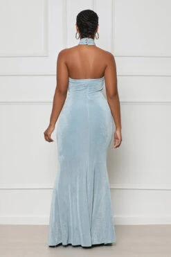 Plunge Halter Maxi Dress (Light Blue)- FINAL SALE 8 Plunge Halter Maxi Dress (Light Blue)- FINAL SALE -Lilly's Kloset lillys2 21 238684