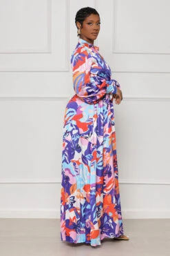 Summer Desire Pleated Floral Jumpsuit (Purple Multi)- FINAL SALE -Lilly's Kloset lillys3 7 2316333