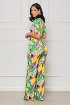 Island Time Plunge Jumpsuit (Green Multi) 7 Island Time Plunge Jumpsuit (Green Multi) -Lilly's Kloset lillys5 30 2328822