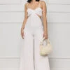 Charmed By You Cut Out Jumpsuit (White)