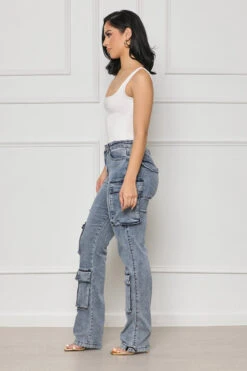 Taking Over Cargo Pants (Medium Wash) -Lilly's Kloset lillys5 30 2329539