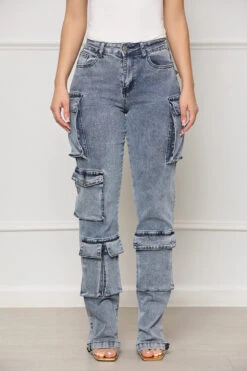 Taking Over Cargo Pants (Medium Wash) -Lilly's Kloset lillys5 30 2329547