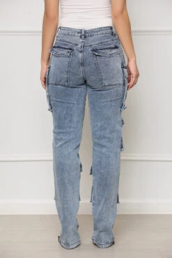 Taking Over Cargo Pants (Medium Wash) -Lilly's Kloset lillys5 30 2329551