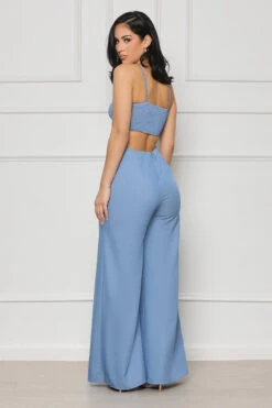 Charmed By You Cut Out Jumpsuit (Blue) -Lilly's Kloset lillys5 30 2329643