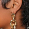 Gold Chain Drop Earrings