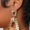 Gold Geometric Drop Earrings