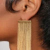 Gold Tassel Earrings