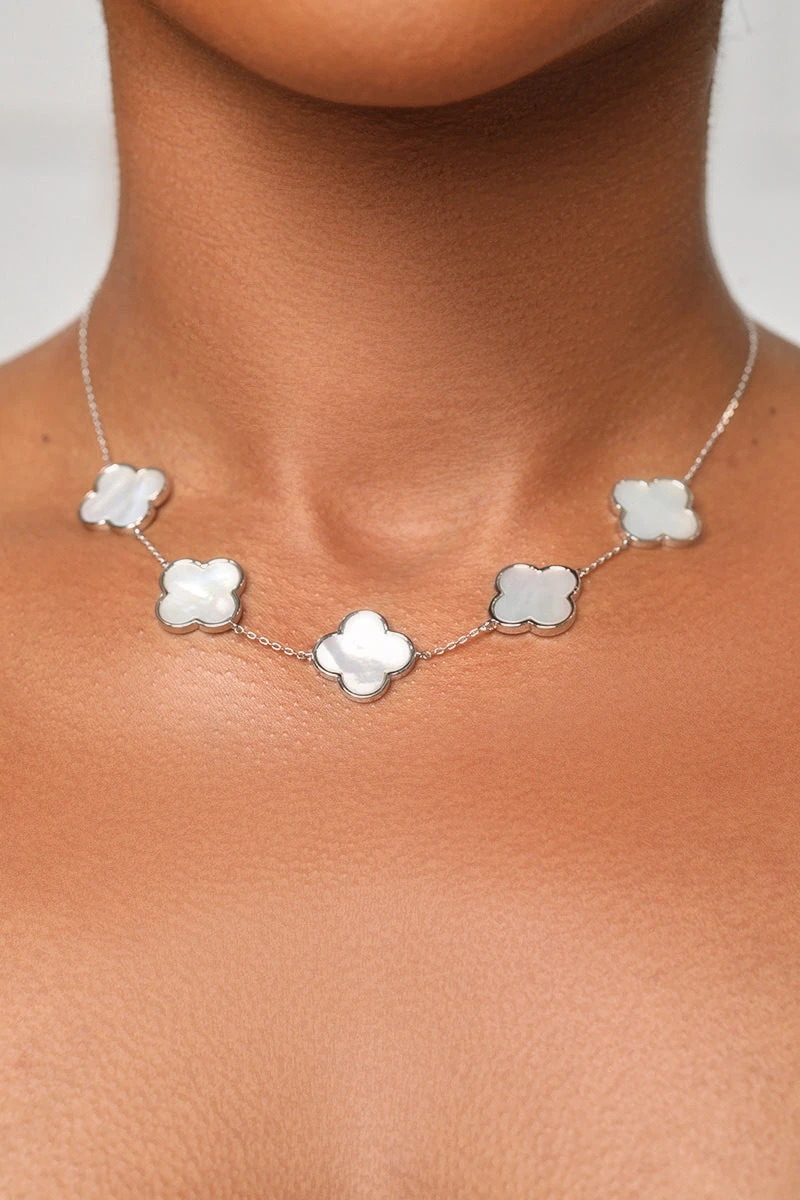 Silver Clover Necklace 1 Silver Clover Necklace