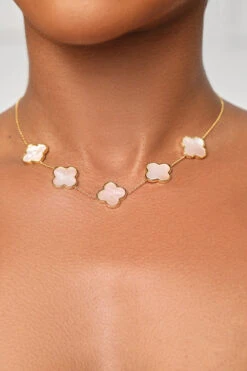 Layered Clover Necklace (Gold)