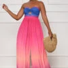 Summer Pleasure Pleated Jumpsuit (Pink Multi)