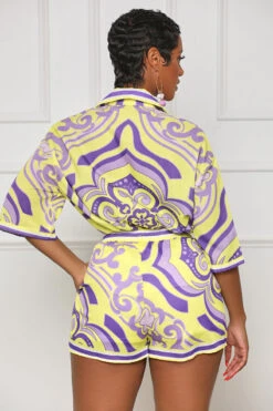 Another Status Button Down Shorts Set (Yellow Multi) 11 Another Status Button Down Shorts Set (Yellow Multi) -Lilly's Kloset lillys6 6 2334316