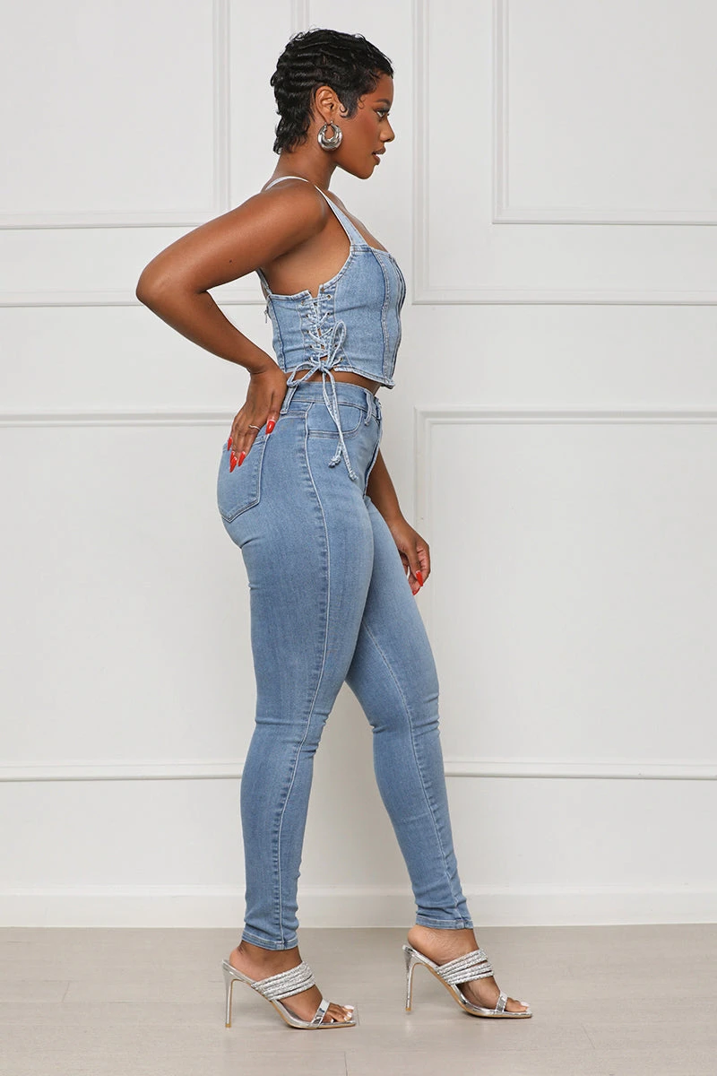 Take Notice Corset Denim Top 5 Take Notice Corset Denim Top - Image 5
