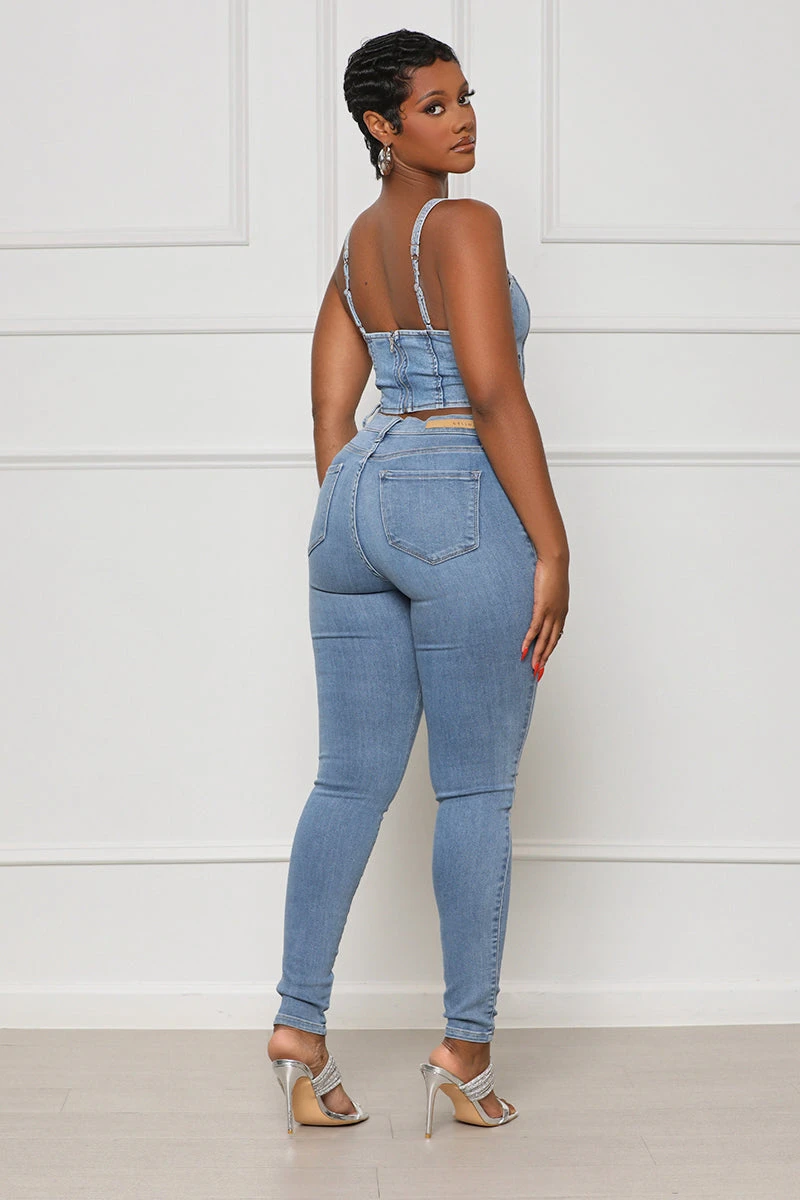 Take Notice Corset Denim Top 4 Take Notice Corset Denim Top - Image 4