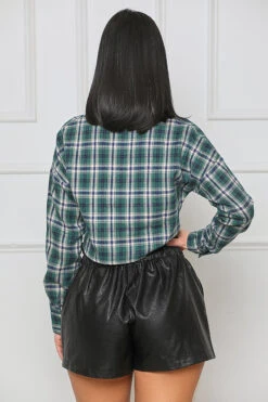 Luxe Life High Waist Faux Leather Shorts (Black)- FINAL SALE -Lilly's Kloset lillys9 29 223151